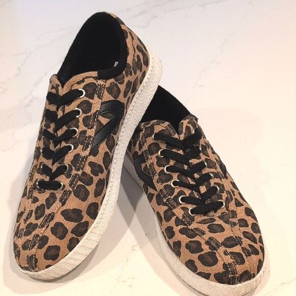 Tretorn Nylite Plus Canvas Leopard Print Women's Sneakers Anthropologie Size 8M - Picture 13 of 13